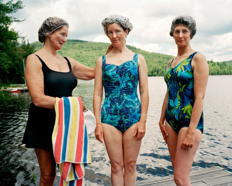 Sage Sohier, Mum, Me and Laine, Hewitt Lake, Minerva, NY, 2001