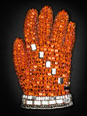 Henry Leutwyler, Orange Swarovski Crystal Glove, 2009