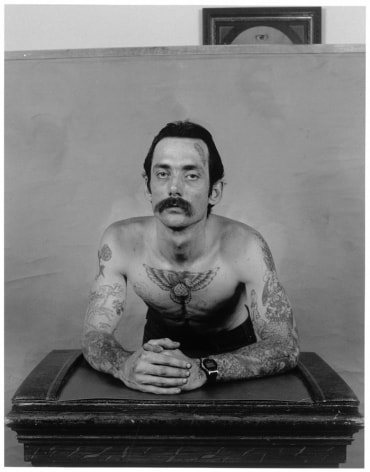 Leon Borensztein, Man with Swastika Tattoo on His Chest, Paradise, California, 1985