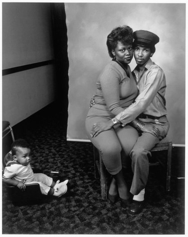 Leon Borensztein, Black Couple and Baby, Bakersfield, California, 1983