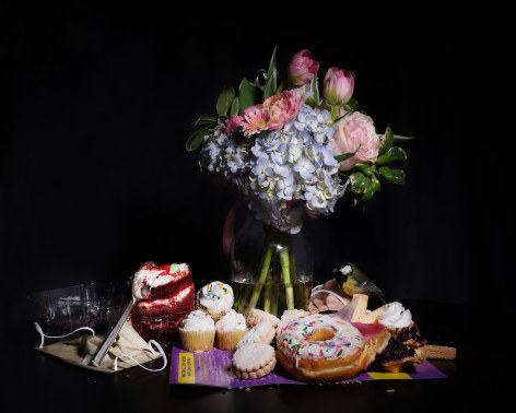 Anna Paola Pizzocaro, Eating Cake, Flattening the Curve, 2023