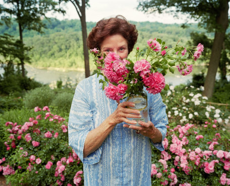 Sage Sohier, Mum with Marie&#039;s roses, McLean, VA, 2005