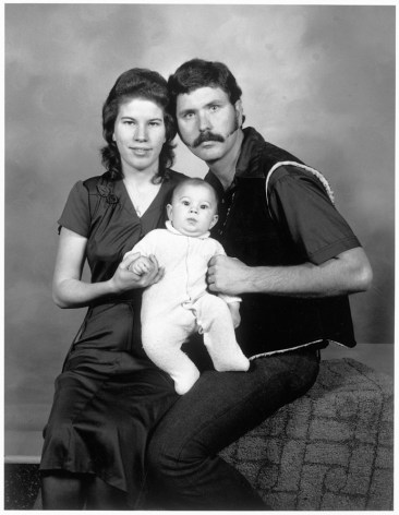 Leon Borensztein, Couple with Baby, Reno, Nevada, 1981