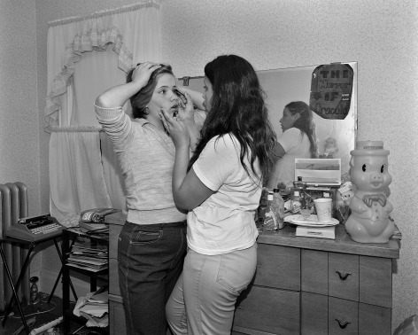 Mary Frey, Untitled (Girls Applying Mascara), 1979-1983
