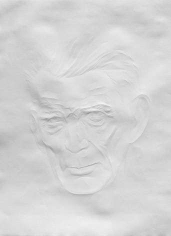 Simon Schubert, Portrait Samuel Beckett (1), 2015