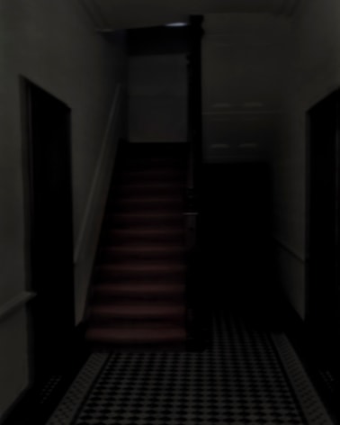 Miles Kerr, A red staircase, 2015