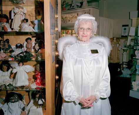 Yvette Marie Dostatni, Docent, Owner, Personal Collecter of 15,00O Angels; Joyce Berg, Angel Museum, 2018