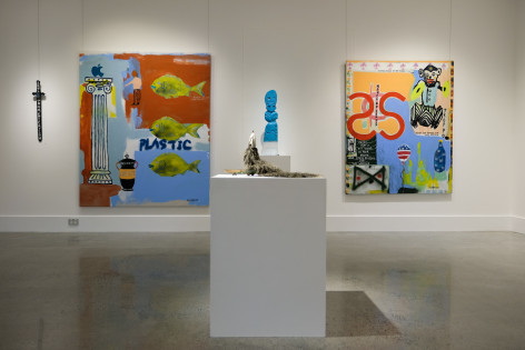 Mart Baptist & Lee Ralph Inhabit Installation View Lone Goat Gallery