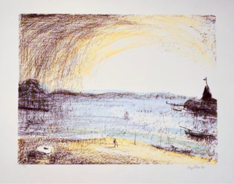 Lloyd Rees Sunrise at Sandy Bay, 1984-5 Lithograph Printed by Fred Genis