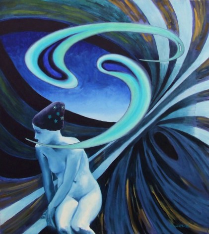 Shaun C. Murphy Doppler [Listening], 2017 Oil on canvas 101 cm x 91 cm