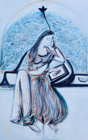 Alex Carletti Radha, 2017 Acrylic on board