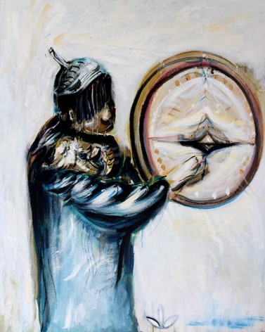 Alex Carletti Shaman, 2017 Acrylic on board