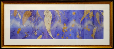 Anne Leon Brunswick Blues Plant-dyed silk and eco-print ​2016