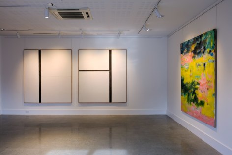 Matthew Gorgula (L) Andjana Pachkova (R) ​Five Lone Goats on Cezanne's Mountain.  Installation View 2020