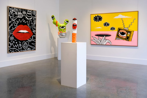 Lee McConnell Hypnagogic Tableau Installation View ​2019 Lone Goat Gallery