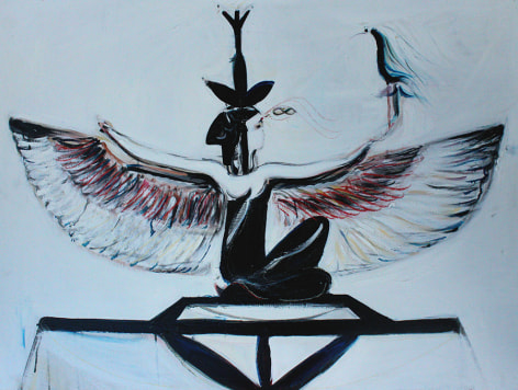 Alex Carletti Isis, 2017 Acrylic on board
