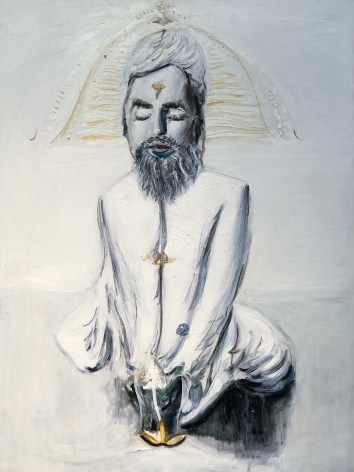 Alex Carletti Contemplation, 2017 Acrylic on board