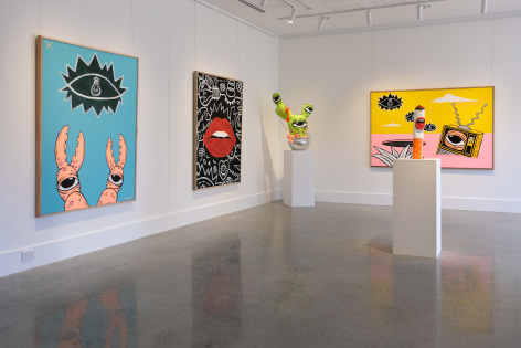 Lee McConnell Hypnagogic Tableau Installation View ​2019 Lone Goat Gallery