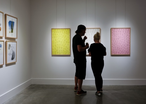 Michael Stiegler On Bowery exhibtion Installation View 2019 Lone Goat Gallery