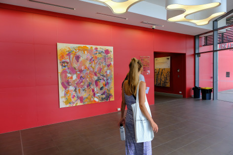 ​Alexandra Mowday Five Lone Goats on Cezanne's Mountain.  Installation View 2020