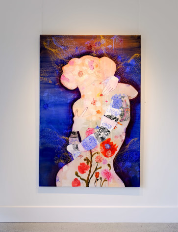 Wendy Arnold ​Five Lone Goats on Cezanne's Mountain.  Installation View 2020