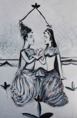 Alex Carletti Krishna Radha, 2017 Acrylic on board