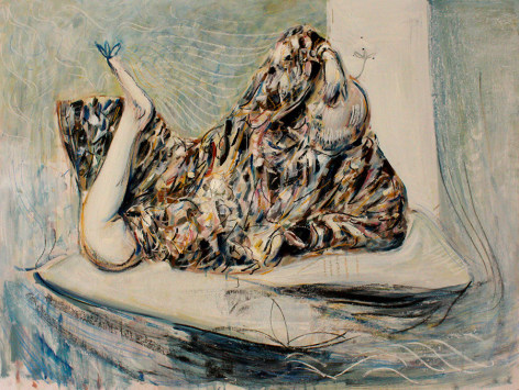 Alex Carletti Prophet, 2017 Acrylic on board