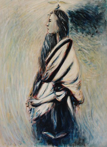 Alex Carletti Lotus Madre, 2017 Acrylic on board