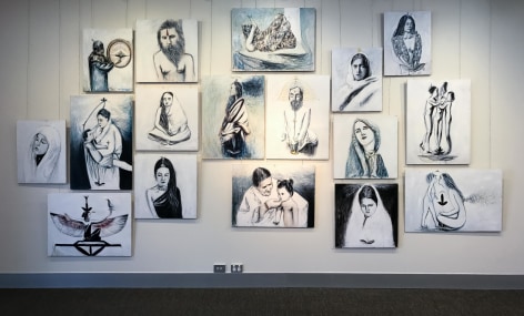 Alex Carletti Heaven on Earth - A Visionary Art Exhibition Installation View 2017