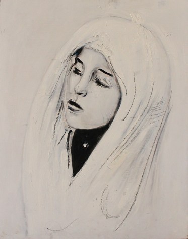 Alex Carletti Priestess, 2017 Acrylic on board