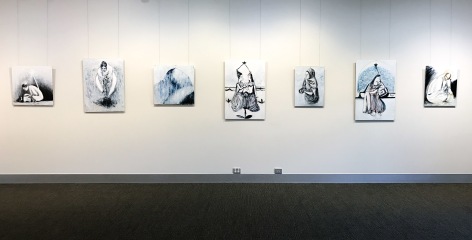 Alex Carletti Heaven on Earth - A Visionary Art Exhibition Installation View 2017