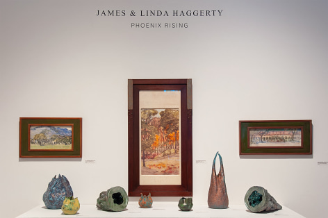 JAMES &amp; LINDA HAGGERTY: Phoenix Rising installation photograph, Nell Brooker Mayhew