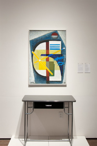 Installation photograph of CALIFORNIA BAUHAUS with Werner Drewes and KEM Weber