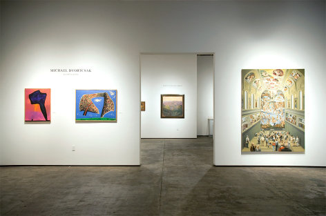 Installation photograph of MICHAEL DVORTCSAK: A Life&rsquo;s Work with Forex, Post Aftermath Being, The Sistine Chapel