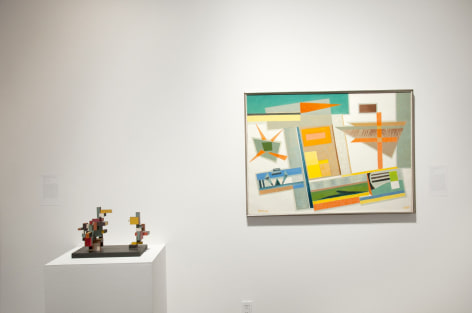 Installation photograph of THE ANCHORS: Masterworks from the Estates at Sullivan Goss, Sidney Gordin, Werner Drewes
