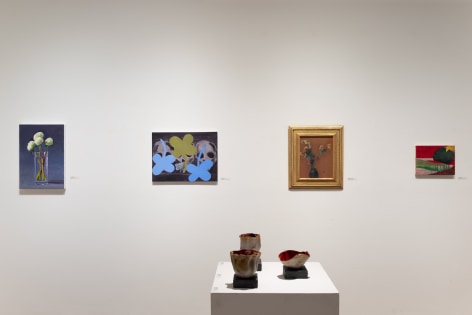 Installation photograph of IRRESISTIBLE: Flowers & Their Admirers, Dan McCleary, John Millei, James Haggerty, Leon Dabo, Maria Rendon