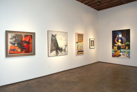 LA NOIR installation photograph, Bentley Schaad, Edward Kienholz, Robert Townsend, Carol Golemboski, D.J. Hall