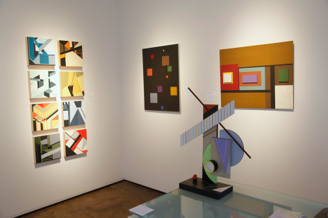 Geometric Abstraction: Recurring Patterns in American Art installation, Zack Paul, Sidney Gordin