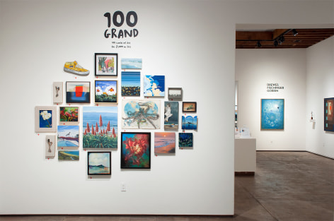 Installation photograph of 100 GRAND, 2020