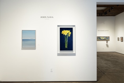 Installation photograph of JOHN NAVA: Florimar with The Summer Salon II in the background