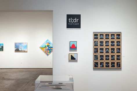 install shot for tl;dr: TEXT/ART exhibition