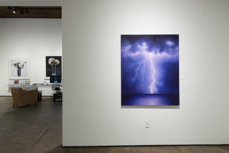 Installation photograph of NATALIE ARNOLDI: Water &amp; Light with JOHN NAVA in background
