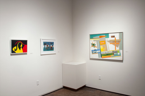 Installation photograph of DREWES | FISCHINGER | GORDIN: The Invention of American Abstract Art