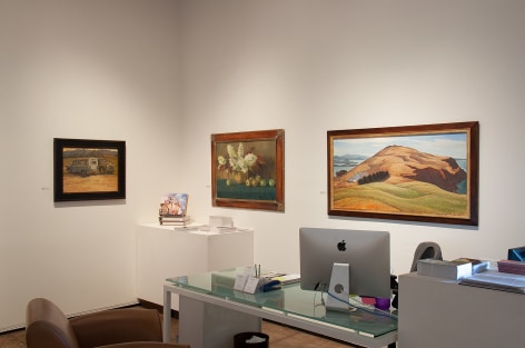 Installation photograph of SUMMER SALON II, 2019 with Whitney Brooks Abbott, Meredith Brooks Abbott, and Ray Strong