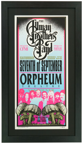 Allman Brother poster 1996 by Mark Arminski Orpheum Theatre Vancouver