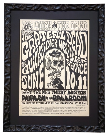 FD-12 The Quick and The Dead rock poster Avalon Ballroom June 10-11 1966 by Wes Wilson
