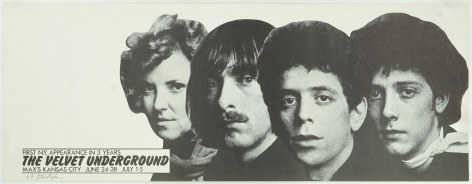 Velvet Underground at Max's Kansas City poster 1970