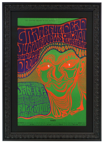 BG-45 poster by Wes Wilson, 1967 Grateful Dead and The Doors poster