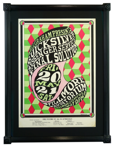 Wes Wilson Quicksilver poster 1966 BG-7 Fillmore poster Mobius Strip