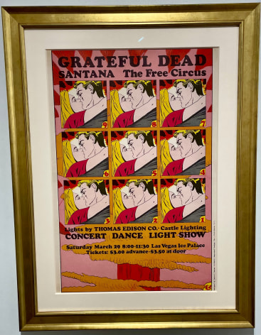 Grateful Dead Las Vegas 1969 poster. Las Vegas Ice Palace Grateful Dead &amp; Santana 1969 poster
